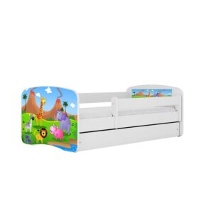 Detská Posteľ. Babydreams+Sz+M Biely 80×160 Safari