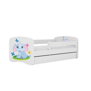 Detská Posteľ. Babydreams+Sz+M Biely 80×160 Slon