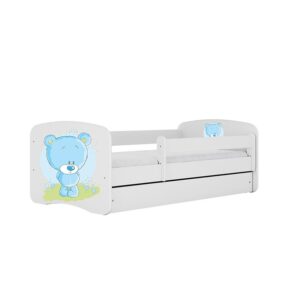Detská Posteľ. Babydreams+Sz+M Biely 80×180 Medveď Modrý