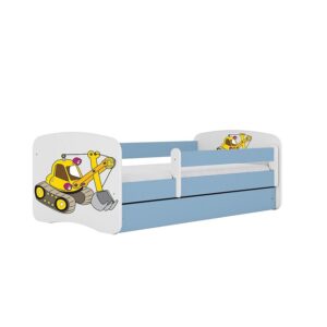 Detská Posteľ. Babydreams+Sz+M Modrá 80×160 Rýpadlo