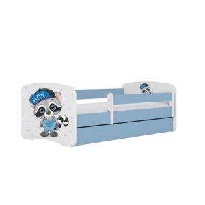Detská Posteľ. Babydreams+Sz+M Modrá 80×180 medvedík čistotný