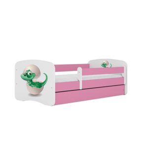 Detská Posteľ. Babydreams+Sz+M Ružová 70×140 Dino