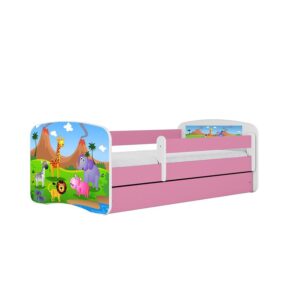 Detská Posteľ. Babydreams+Sz+M Ružová 80×180 Safari