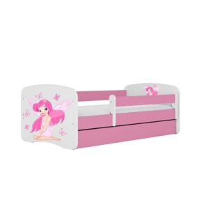 Detská posteľ Babydreams+Sz+M ružový 80×180 víla 1