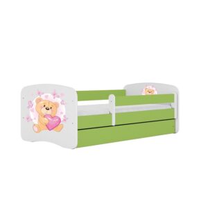 Detská Posteľ. Babydreams+Sz+M Zelená 70×140 Medveď s motýľmi