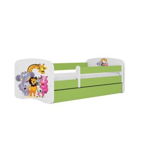 Detská Posteľ. Babydreams+Sz+M Zelená 70×140 Zoo