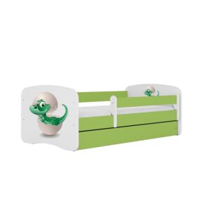 Detská Posteľ. Babydreams+Sz+M Zelená 80×160 Dino