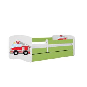 Detská Posteľ. Babydreams+Sz+M Zelená 80×160 hasičský zbor