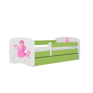 Detská Posteľ. Babydreams+Sz+M Zelená 80×180 1 Princezn