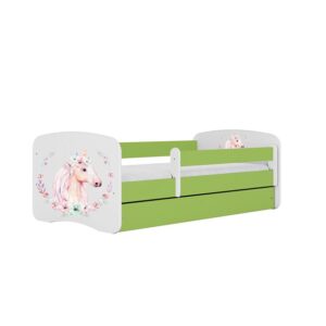 Detská Posteľ. Babydreams+Sz+M zelená 80×180 Kôň