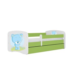 Detská Posteľ. Babydreams+Sz+M Zelená 80×180 Medveď Mod