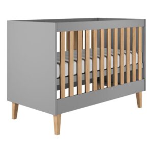 Detská postieľka Kubi sivá 60×120