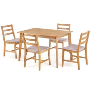 Jedálenská zostava Cordoba 1+4 120×80 svetlý dub