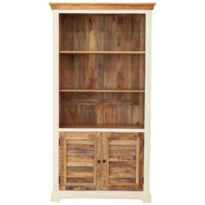 Knižnica Agni 100x190x45 indický masív mango