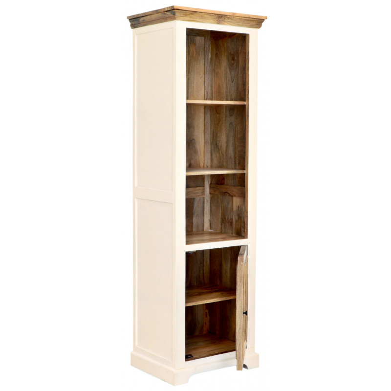 Knižnica Agni 60x190x45 indický masív mango – Obrázok 2