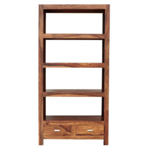 Knižnica Gani so zásuvkami 90x180x35 z indického masívu palisander