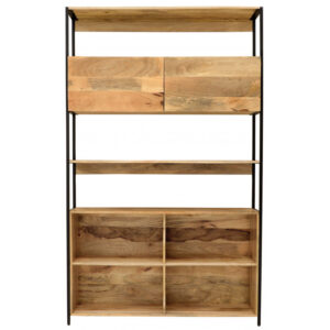 Knižnica Gita 130x213x35 indický masív mango