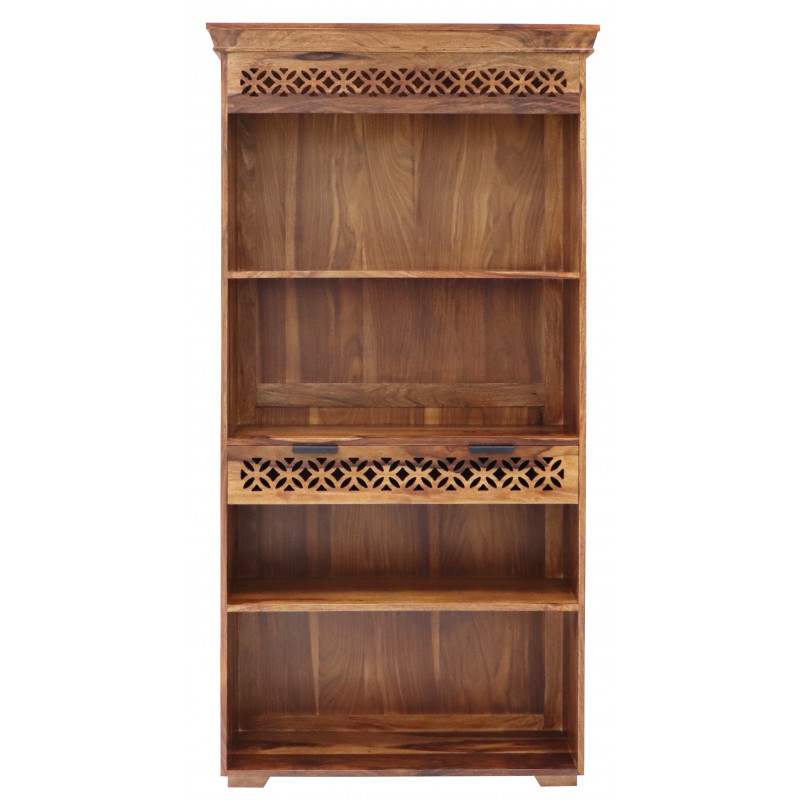Knižnica Mira 90x180x35 indický masív palisander