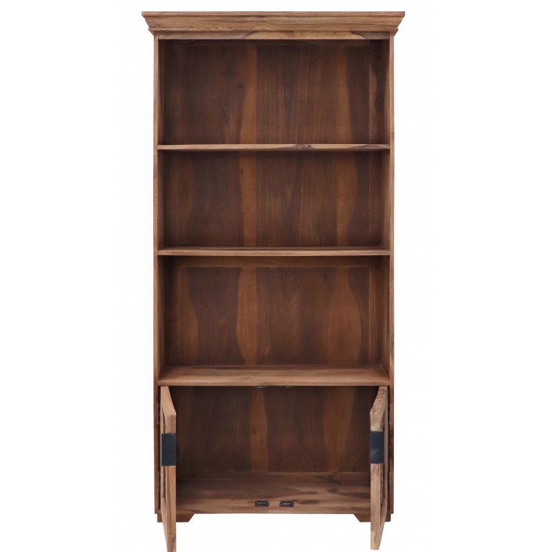 Knižnica Mira 90x180x35 indický masív palisander – Obrázok 2