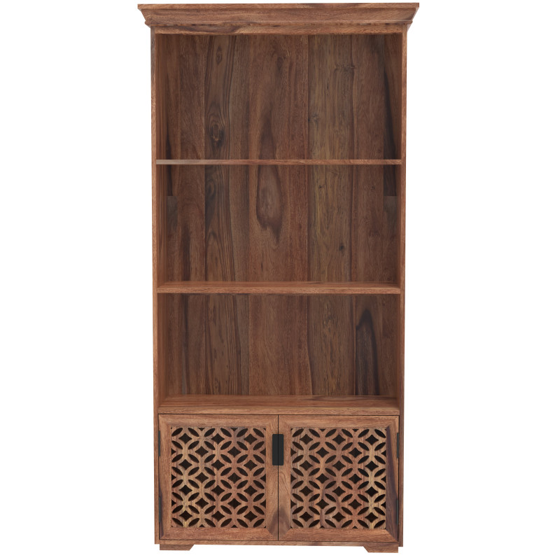Knižnica Mira 90x180x35 indický masív palisander