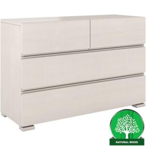 Komoda drevená borovica 4s Skandica Vestre Biely