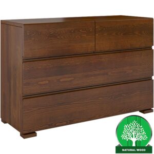 Komoda drevená borovica 4s Skandica Vestre Orech