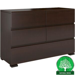 Komoda drevená borovica 5s Skandica Vestre Palisander