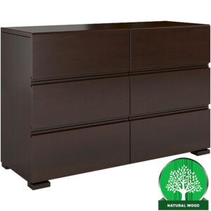 Komoda drevená  borovica 6s Skandica Vestre Palisander