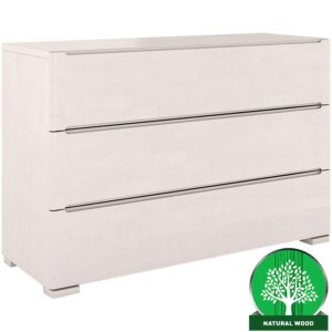 Komoda drevená buk 3s Skandica Sparta biela