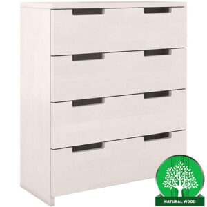 Komoda drevená buk 4s Skandica Spectrum Biely