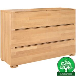 Komoda drevená buk 5s Skandica Sparta prírodný