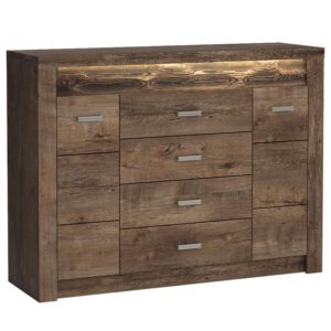 Komoda Indianapolis I7 2D4S tmavý jaseň