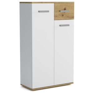 Komoda  Justus 03 biela/dub Artisan