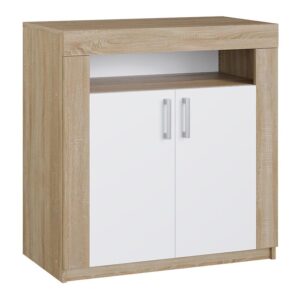 Komoda Livia  80 biela + Dub Sonoma