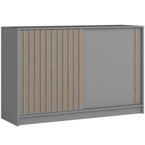 Komoda Royal sivá/lamela dub wotan