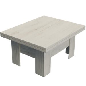 Konferenčný rozkladací, zdvíhací stolík  Eryk Kraft Biela