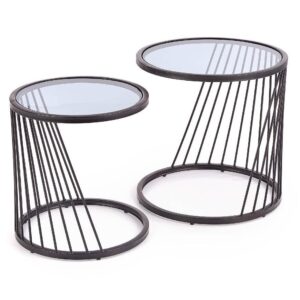 Konferenčný stolík Antilla dymová/čierna