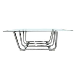 Konferenčný stolík CF60047-A priehľadné sklo