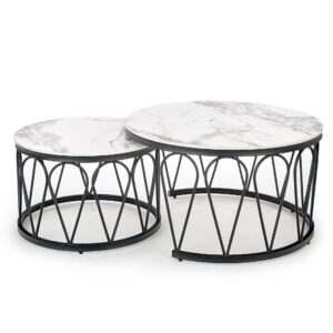 Konferenčný stolík Formosa biely mramor