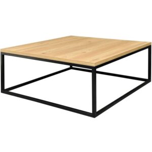 Konferenčný stolík Lennox 85x85x36 prírodný/kov