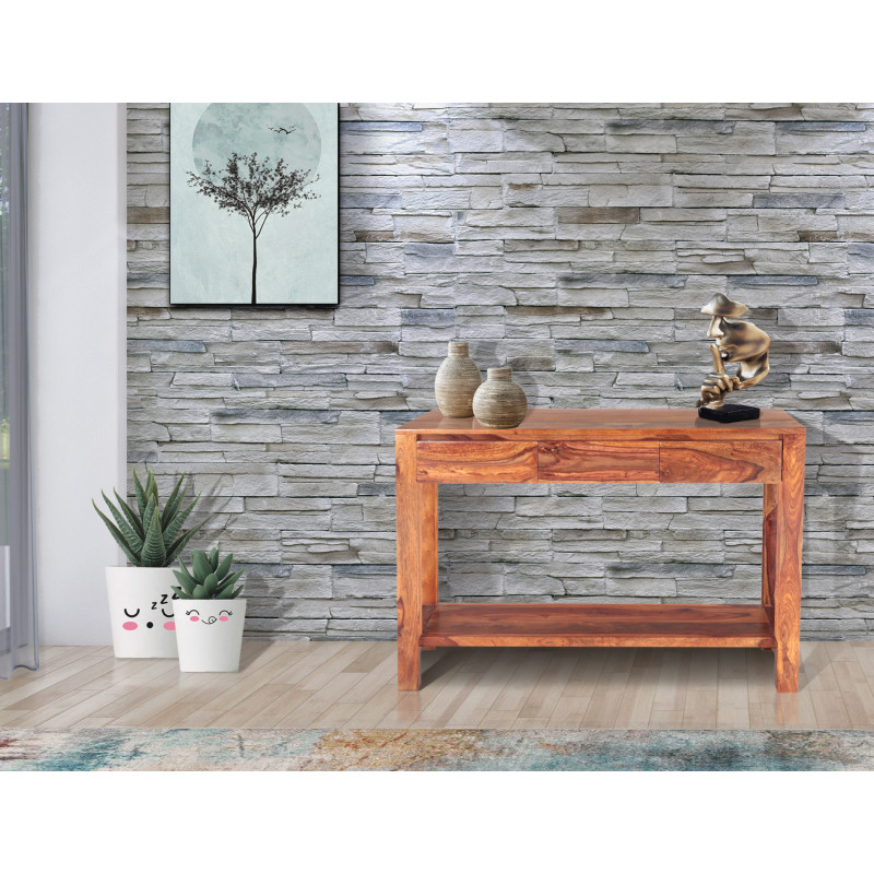 Konzolový stolík Gani 130x76x35 z indického masívu palisander – Obrázok 4
