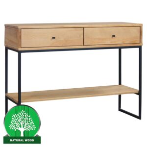 Konzolový stolík Logan 2 zásuvky borovica surová