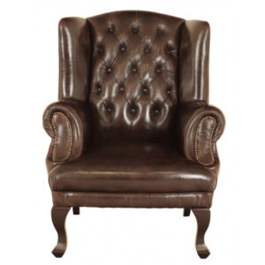 Kreslo Brusel  z pravej hovädzej kože Brown