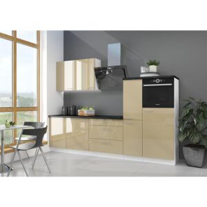 Kuchynská Lara 280 MDF Cappucino lesklá bez dosky