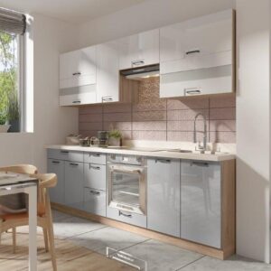 Kuchynská linka Favorit 260 C Plus s pracovná doska Latte/White