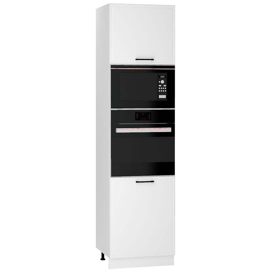 Kuchynská skrinka Emily D60PK MV 2133 PL biely hrášok mat