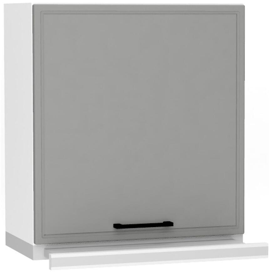 Kuchynská skrinka Emily W60/68 Slim Pl so strieborným digestorom  Dast Grey