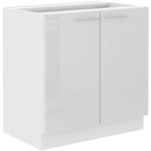 Kuchynská skrinka Lara 80d 2f Bb Mdf biely lesk