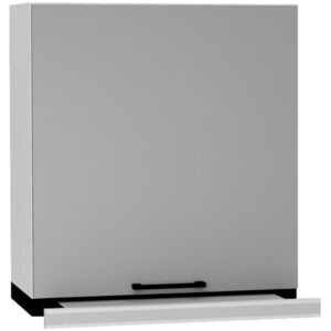 Kuchynská skrinka Max W60/68 Slim Pl so strieborným digestorom Granit