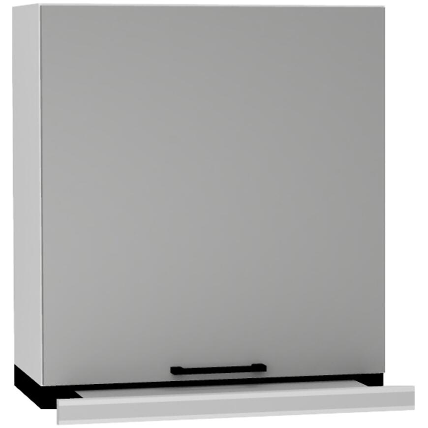 Kuchynská skrinka Max W60/68 Slim Pl so strieborným digestorom Granit